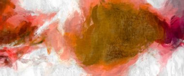 Soyut arkaplanda pürüzlü fırça darbeleri. Fırça boyası. Renkli boya darbeleri. Eşsiz duvar sanatı. Tuvaldeki modern sanat. Renkli çağdaş sanat eserleri. 