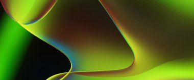 Soyut arkaplan. Değişken renk değişim dalgaları, dinamik hareketlerle. Işık dalgalarının neon renkli soyut tasarımı. Duvar kağıdı, afiş, arkaplan, kart, kitap illüstrasyonu, web sitesi.