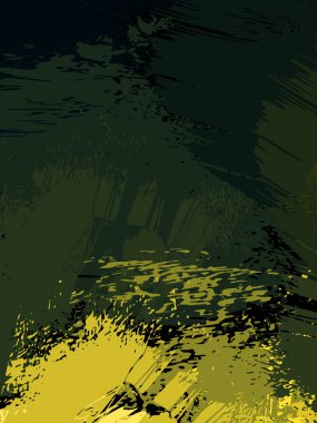 Vahşi fırça darbeleriyle yaratıcı soyut resim. Artistik fırça darbeleriyle donatılmış. Renkli ve canlı bir tasvir. Boyalı sanat.