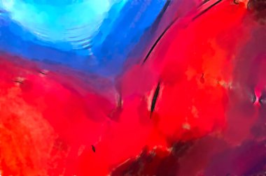 Soyut arkaplanda pürüzlü fırça darbeleri. Fırça boyası. Renkli boya darbeleri. Eşsiz duvar sanatı. Tuvaldeki modern sanat. Renkli çağdaş sanat eserleri. 