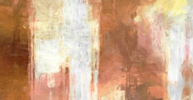 Soyut arkaplanda pürüzlü fırça darbeleri. Fırça boyası. Renkli boya darbeleri. Eşsiz duvar sanatı. Tuvaldeki modern sanat. Renkli çağdaş sanat eserleri. 