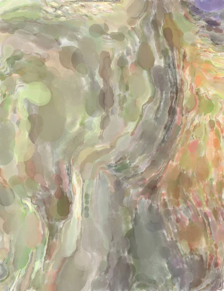 Nowoczesne Pociągnięcia Pędzla Malowanie Akwarela Abstrakcyjny Obraz Pastelowych Kolorach Miękki — Zdjęcie stockowe