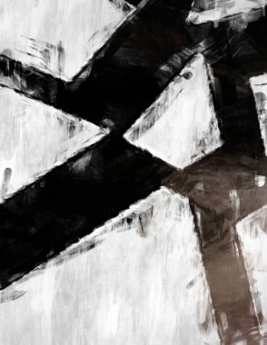 Soyut arkaplanda pürüzlü fırça darbeleri. Fırça boyası. Renkli boya darbeleri. Eşsiz duvar sanatı. Tuvaldeki modern sanat. Renkli çağdaş sanat eserleri. 