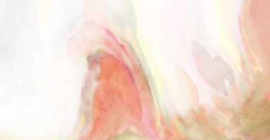 2D çizim. Sanatsal arkaplan resmi. Tablo üzerinde soyut resim. Çağdaş sanat. El yapımı resim. Renkli doku. Modern sanat eserleri. Yüzeyde suluboya fırça darbeleriyle boyama.