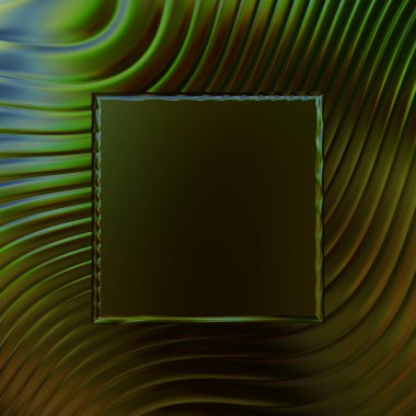 Soyut çerçeveli arkaplan. Renkli, canlı, dalgalı bir duvar kağıdı. Merkezi çerçeveli yaratıcı grafik 2d çizim. Dinamik şekilli modaya uygun sıvı örtüsü.