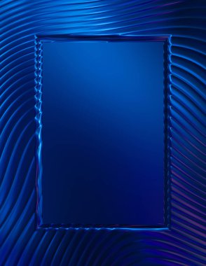 Soyut çerçeveli arkaplan. Renkli, canlı, dalgalı bir duvar kağıdı. Merkezi çerçeveli yaratıcı grafik 2d çizim. Dinamik şekilli modaya uygun sıvı örtüsü.