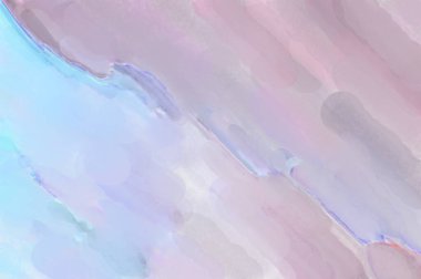 Modern fırça darbeleri. Pastel renklerde suluboya resim. Poster, duvar sanatı, afiş, kart, kitap kapağı veya ambalaj için sakinleştirici kompozisyonun yumuşak renkli çizimi. 