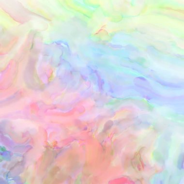 El yapımı sürreal soyut desenli suluboya. Modern sanatsal resim. 2D çizim. Arkaplan boyası karışımı. Yaratıcı duvar sanatı. Çağdaş sanat.