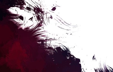 Duvar sanatı Eşsiz ve yaratıcı illüstrasyon. Fırça darbesi ile boyanmış. Renkli fırça darbelerinin soyut arkaplanı. Fırçalanmış canlı duvar kâğıdı. Boyalı sanatsal yaratım.