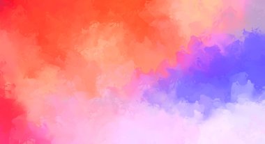 Yaratıcı soyut resim. Artistik fırça darbeleriyle donatılmış. Renkli ve canlı bir illüstrasyon. boyalı sanat.