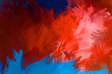 Renkli fırça darbelerinin soyut arkaplanı. fırçalanmış canlı duvar kağıdı. resmedilmiş sanat eseri. Eşsiz ve yaratıcı illüstrasyon.