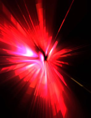 Fütürist mercek patlaması. Parlayan parçacıkları ve çizgileri olan ışık patlaması yıldızı. Güzel soyut ışın arkaplanı.