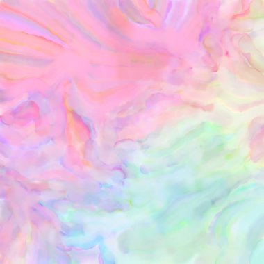 El yapımı sürreal soyut desenli suluboya. Modern sanatsal resim. 2D çizim. Arkaplan boyası karışımı. Yaratıcı duvar sanatı. Çağdaş sanat.