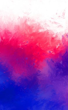 Yaratıcı soyut resim. Artistik fırça darbeleriyle donatılmış. Renkli ve canlı bir illüstrasyon. boyalı sanat