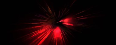 Fütürist mercek patlaması. Parlayan parçacıkları ve çizgileri olan ışık patlaması yıldızı. Güzel soyut ışın arkaplanı.