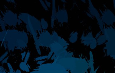 Vahşi fırça darbeleriyle yaratıcı soyut resim. Artistik fırça darbeleriyle donatılmış. Renkli ve canlı bir tasvir. Boyalı sanat.