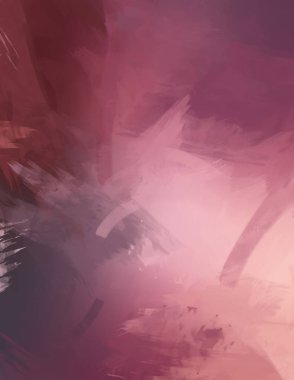 Renkli fırça darbelerinin 2D çizimi. Dekoratif desenli resim. canlı boya desenli arkaplan.