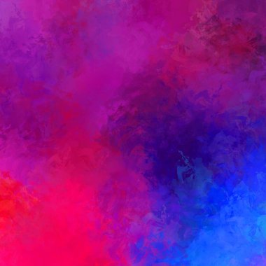 Canlı fırça darbeleriyle boyanmış. Renkli desenli resim. Fırçalanmış duvar kağıdını boya.