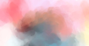 Suluboya fırça darbeleri. Modern sanat. Soyut doku. 2D çizim. Yüzeyde etkileyici el yapımı suluboya. Renkli bir fon. Çok renkli arkaplan. Çağdaş duvar sanatı. 