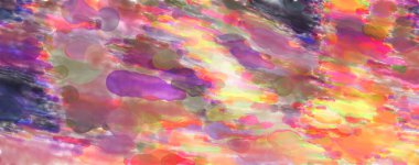 Çağdaş sanat. El yapımı resim. Modern sanat eserleri. Yüzeyde suluboya fırça darbeleriyle resim yapmak. 2D çizim. Sanatsal arkaplan resmi. Tablo üzerinde soyut resim. Renkli doku.