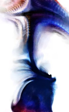 Modern sanat. Renkli çağdaş sanat eserleri. Renkli boya darbeleri. Soyut arkaplanda fırça darbeleri. fırça boyası.