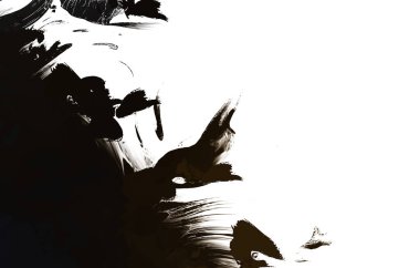 Duvar sanatı Eşsiz ve yaratıcı illüstrasyon. Fırça darbesi ile boyanmış. Renkli fırça darbelerinin soyut arkaplanı. Fırçalanmış canlı duvar kâğıdı. Boyalı sanatsal yaratım.