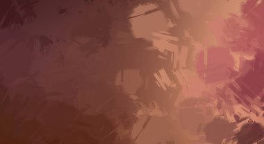 Vahşi fırça darbeleri. Taranmış Boyalı Soyut Arkaplan. Fırça darbesi ile boyanmış. Boya darbeleri. 2B Görüntü.