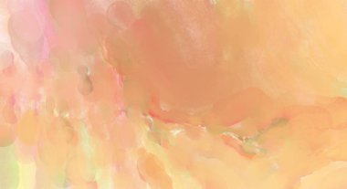 Yumuşak suluboya duvar kağıdı. Hafifçe fırçalanmış renkleri olan sanatsal bir resim. Pastel renkler arkaplana dokunmuş. Soyut duvar sanatı..