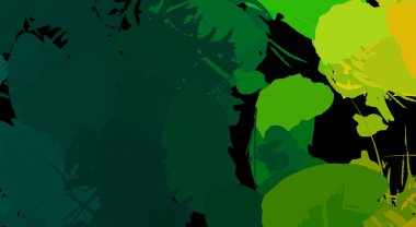 Canlı fırça darbeleriyle boyanmış. Renkli desenli resim. Fırçalanmış duvar kağıdını boya.