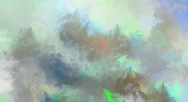 Sanatsal soyut arkaplan. Doku boyalı duvar kağıdı. Boya darbeleriyle yaratıcı bir illüstrasyon. Fırça desenli resim.