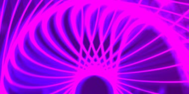 Işık dalgalarının neon renkli soyut tasarımı. Dijital arka plan ve neon ışığı parlama efekti. Parlak ışınlar duvar kağıdı.