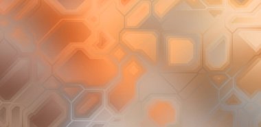 Renkli ve canlı geometrik şekiller katmanları var. Bir teknoloji planının dijital illüstrasyonu. Gelecekçi tasarım şablonu.