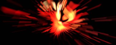 Işık parçacık izleri. Parlayan parçacıkları ve çizgileri olan ışık patlaması yıldızı. Güzel hareketli soyut ışın arkaplanı.