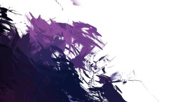 Taranmış Boyalı Soyut Arkaplan. Vahşi kaotik fırça darbeleri. Boya darbeleri. 2D İllüstrasyon. Fırça darbeli resim. 