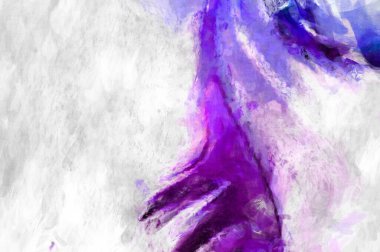 Soyut arkaplanda pürüzlü fırça darbeleri. Fırça boyası. Renkli boya darbeleri. Eşsiz duvar sanatı. Tuvaldeki modern sanat. Renkli çağdaş sanat eserleri. 