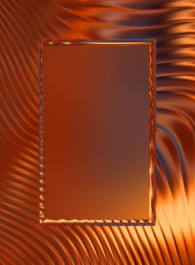 Soyut çerçeveli arkaplan. Renkli, canlı, dalgalı bir duvar kağıdı. Merkezi çerçeveli yaratıcı grafik 2d çizim. Dinamik şekilli modaya uygun sıvı örtüsü.