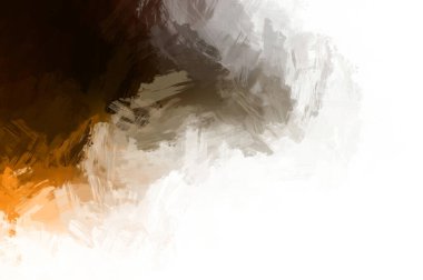 Modern sanat. Taranmış Boyalı Soyut Arkaplan. Fırça darbesi ile boyanmış. Boya darbeleri. 2B Görüntü.