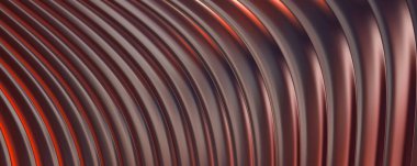 Soyut arkaplan. Renkli dalgalı yansıtıcı duvar kağıdı. Duvar kağıdı, afiş, arkaplan, kart, kitap kapağı veya web sitesi için grafiksel resimleme.