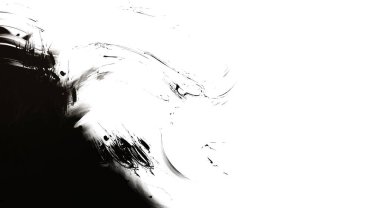 Taranmış Boyalı Soyut Arkaplan. Vahşi kaotik fırça darbeleri. Boya darbeleri. 2D İllüstrasyon. Fırça darbeli resim. 