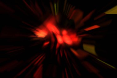 Işık parçacık izleri. Parlayan parçacıkları ve çizgileri olan ışık patlaması yıldızı. Güzel hareketli soyut ışın arkaplanı.