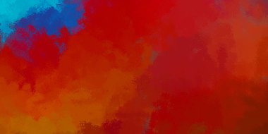 Canlı boya desenli arka plan. Renkli fırça darbelerinin 2B çizimi. Dekoratif doku resmi. Boyalı arkaplan.