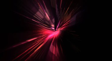 Fütürist mercek patlaması. Parlayan parçacıkları ve çizgileri olan ışık patlaması yıldızı. Güzel soyut ışın arkaplanı.