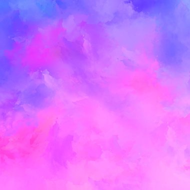 Canlı fırça darbeleriyle boyanmış. Renkli desenli resim. Fırçalanmış duvar kağıdını boya.