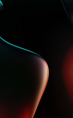 Soyut arkaplan. Değişken renk değişim dalgaları, dinamik hareketlerle. Işık dalgalarının neon renkli soyut tasarımı. Duvar kağıdı, afiş, arkaplan, kart, kitap illüstrasyonu, web sitesi.