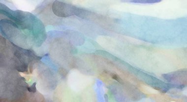 Yumuşak suluboya duvar kağıdı. Hafifçe fırçalanmış renkleri olan sanatsal bir resim. Pastel renkler arkaplana dokunmuş. Soyut duvar sanatı..