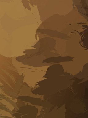 Fırça darbesi ile boyanmış. Sanatsal canlılık ve renkli duvar kâğıdı. Kaotik resim. Taranmış Boyalı Soyut Arkaplan. 