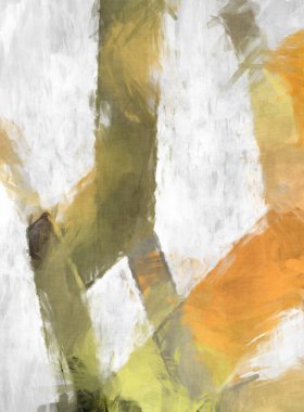 Soyut arkaplanda pürüzlü fırça darbeleri. Fırça boyası. Renkli boya darbeleri. Eşsiz duvar sanatı. Tuvaldeki modern sanat. Renkli çağdaş sanat eserleri. 