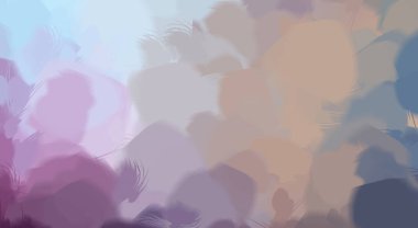 Vahşi fırça darbeleri. Taranmış Boyalı Soyut Arkaplan. Fırça darbesi ile boyanmış. Boya darbeleri. 2B Görüntü.