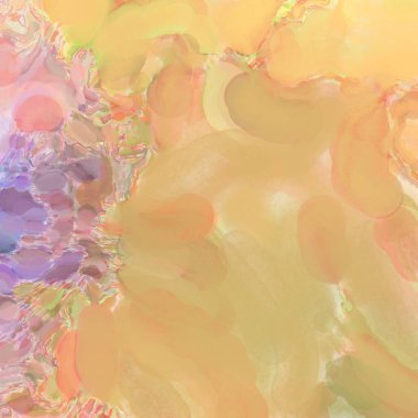 Çağdaş sanat. El işçiliğinin renkli dokusu. Modern resim. Yüzeyde suluboya vuruşlar. Sanatsal arkaplan resmi. Tablo üzerinde soyut resim. Fırça darbeleri. 