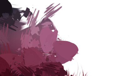 Duvar sanatı Eşsiz ve yaratıcı illüstrasyon. Fırça darbesi ile boyanmış. Renkli fırça darbelerinin soyut arkaplanı. Fırçalanmış canlı duvar kâğıdı. Boyalı sanatsal yaratım.